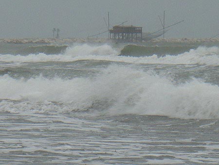 kein Paddelwetter: 'il mare era molto mosso'