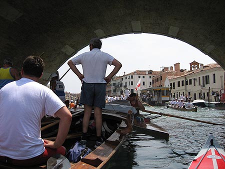 Der übliche Stau im Canale Canareggio